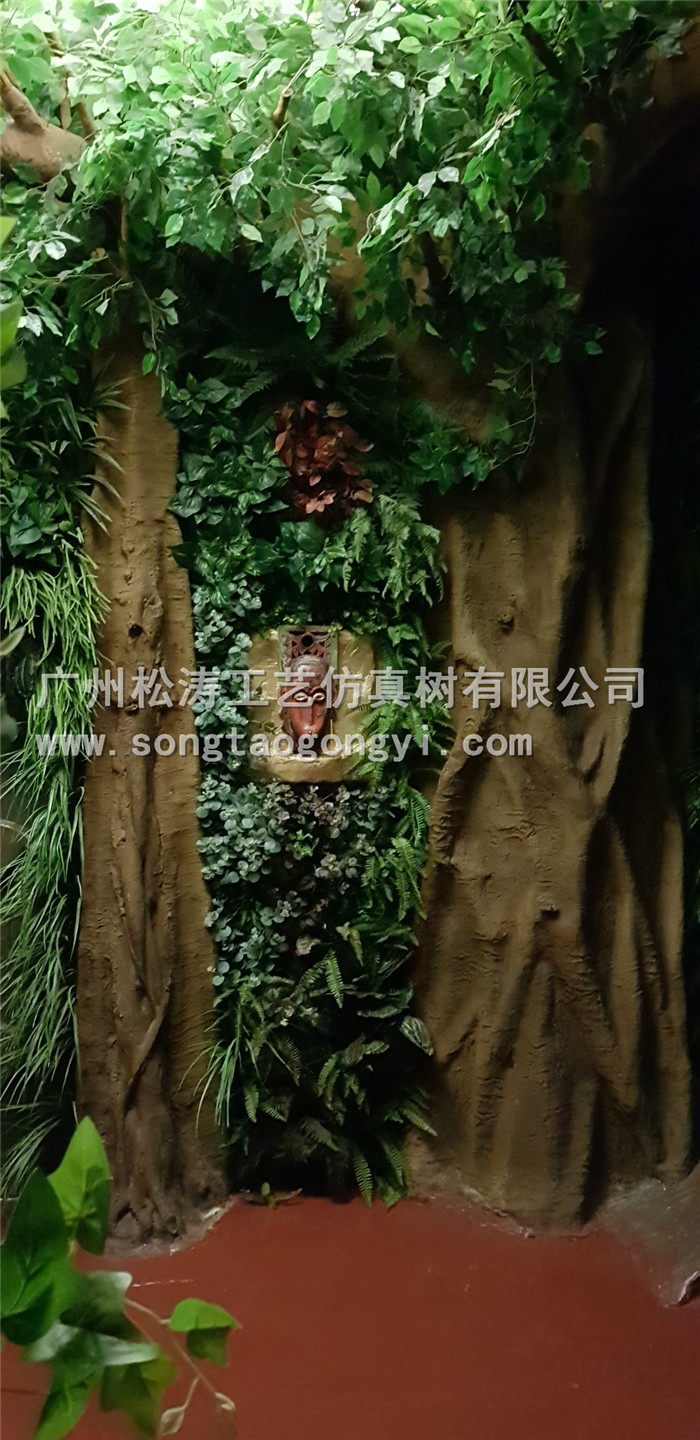 仿真樹包柱子玻璃鋼榕樹室內裝飾景觀綠化工程